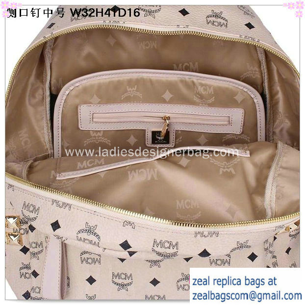 High Quality Replica MCM Medium Stark Backpack MC2446 Beige